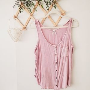 Pigment dyed rayon tank top S can fit up to a med